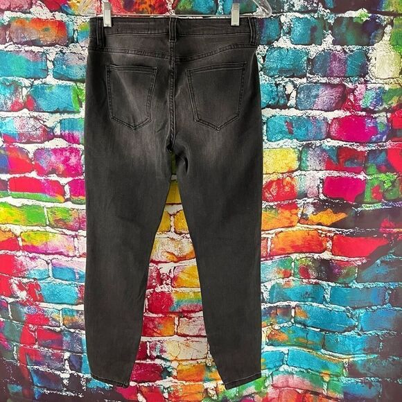 Pistola Black Denim Skinny Jeans Size 28 Stretch Zipper Ankles - Picture 6 of 7